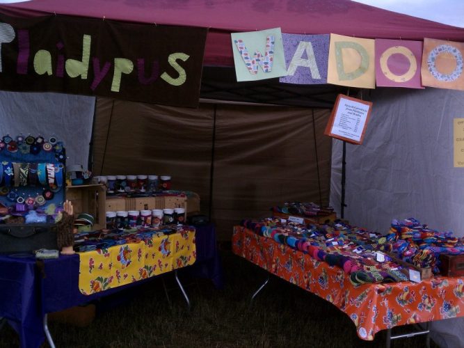 Plaidypus and Wadoo Exhibitor Booth for Sustainable Living Fair 2011