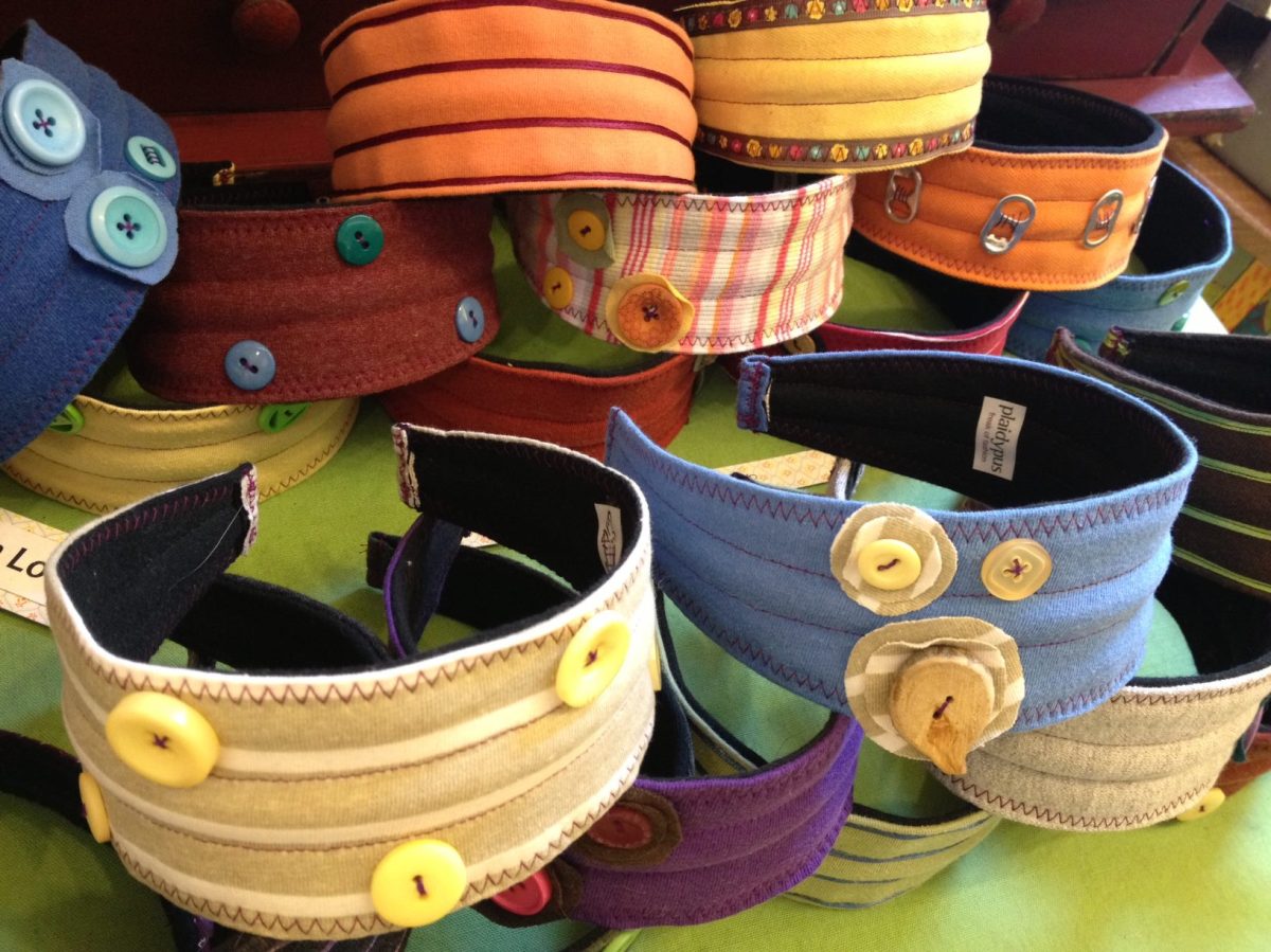 Plaidypus T-Shirt Headbands upcycled recycled